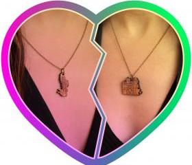 Friends 4 Eva necklace duo